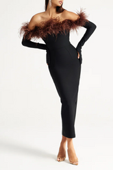 Black Orion Midi Dress | Dress In Beauty